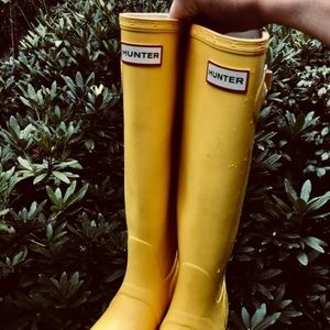 Yellow Hunter Boots